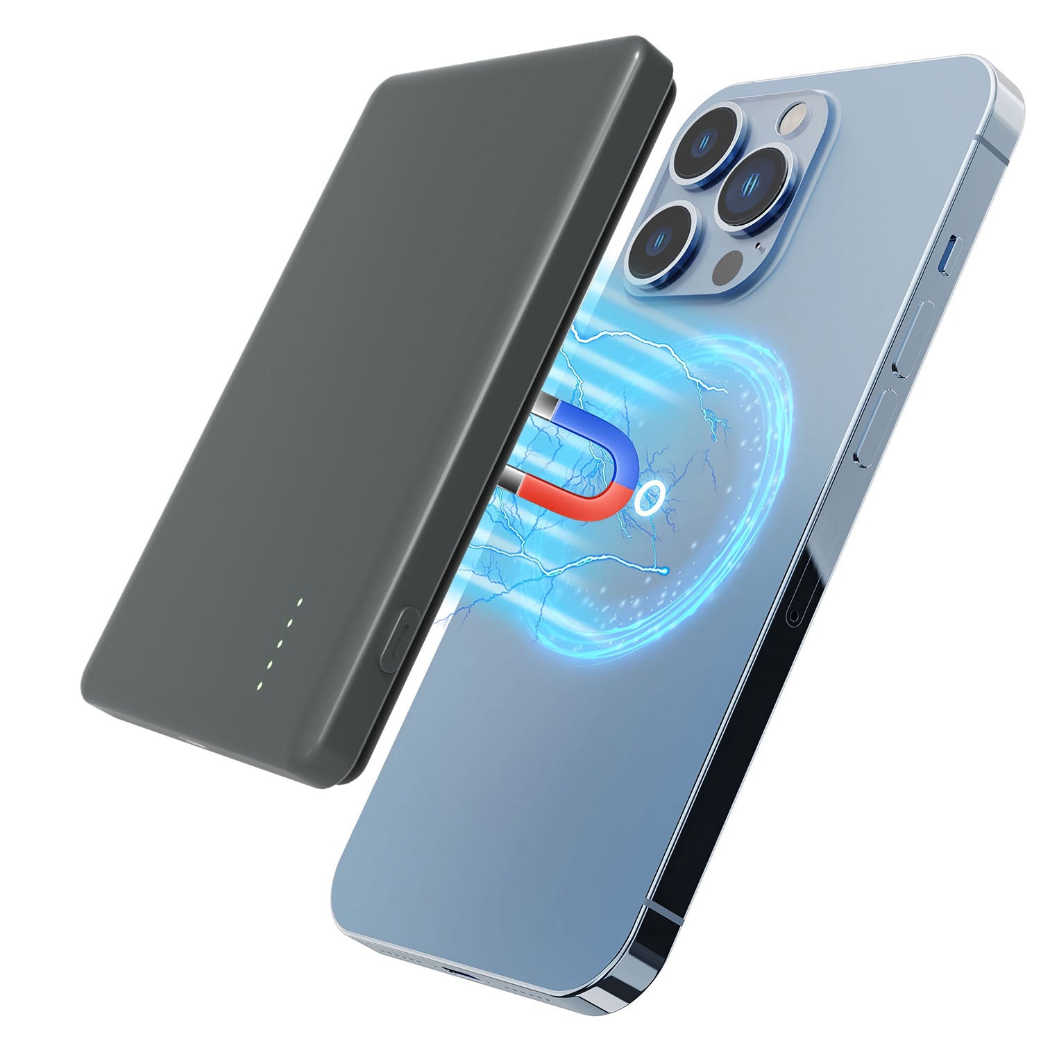 2 In 1 5000mAh 8MM Slim MagSafe Wireless Power Bank PD20W Magnetic Fast Charger Portable Phone Charger Fit For IOS Phone 15 14 13 12 Series And More Black 5 04c0e694-a506-4bf0-8ea2-dcd89ab431f0 Vendor 1