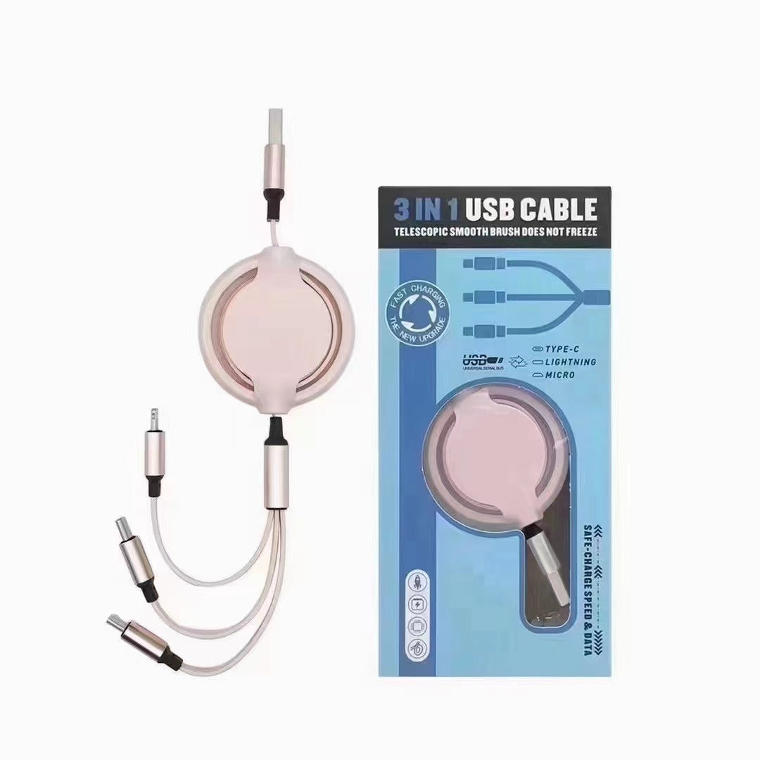 Three-in-one Mobile Phone Data Cable, Free Switching Of Interfaces, Multi-device Charging Is Super Convenient. 5 0643e80a-cfca-45ae-bf1b-29eb2880ce0f Vendor 1