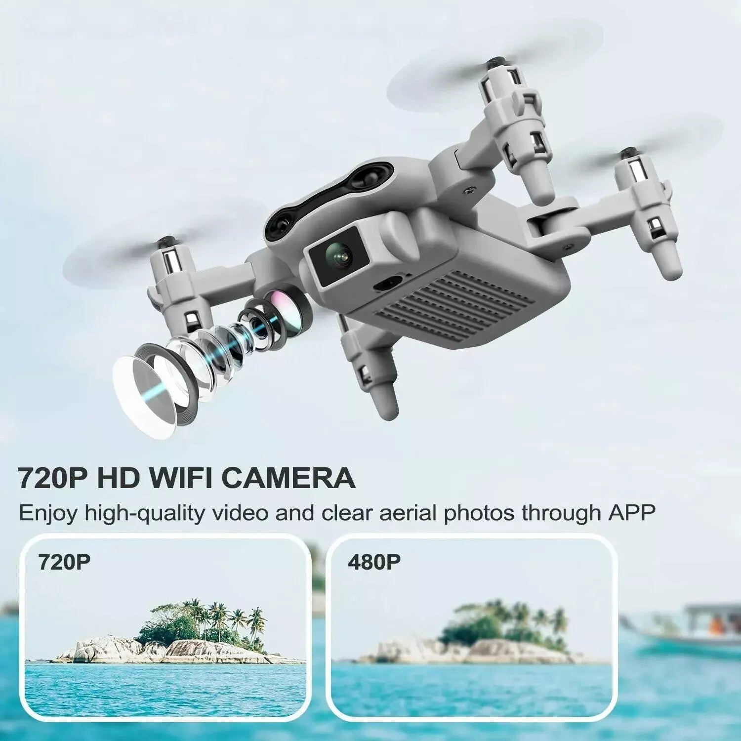 V9 Mini Drone For Kids Adults 720P HD FPV Camera, Foldable RC Quadcopter For Boys Girls With Altitude Hold, Headless Mode,Logistics Is Randomly Sent By UPS,USPS,FEDEX,Amazon Logistics. 5 080c1bfe-423d-49c3-873f-5884815d1edf Vendor 1