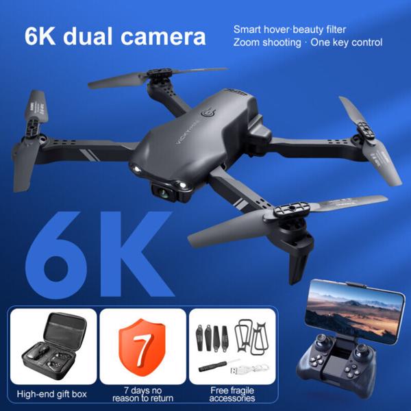 4DRC V13 Remote Control Drone 6K High-definition Dual Camera WiFi FPV Foldable Quadcopter Camera Drone, 2 Batteries, Logistics Randomly Sent By UPS, USPS, FEDEX Black 5 0aa9f380-a09d-4fcb-a29a-afeaeead985b_a2e71a15-13f0-4028-94e6-e389ca6bc2c4 Vendor 1