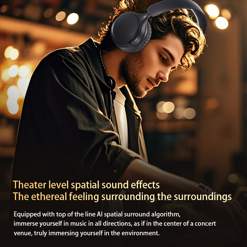 New Retro Wireless Over-ear Wireless Headphones With Microphone, High-quality Gaming Headphones, 30-hour Playback Time, Memory Foam Ear Cups, Button Control, Extendable And Adjustable, Suitable For Tr 5 0df6d92f-2dce-420f-bce8-c8b23447dad8 Vendor 1