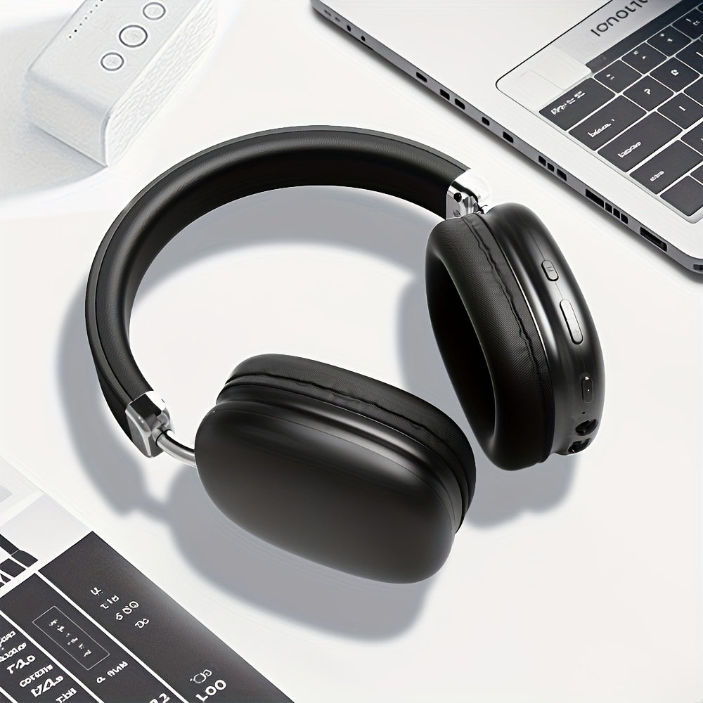 This Bluetooth Headset With A Microphone Offers A 40-hour Playback Time. It Is Retractable, Has High-quality Sound, And Features Soft Memory Ear Cups With Button Control. It Is Suitable For Music 5 0faa2272-735c-4b8a-b5c1-e12c30337304 Vendor 1