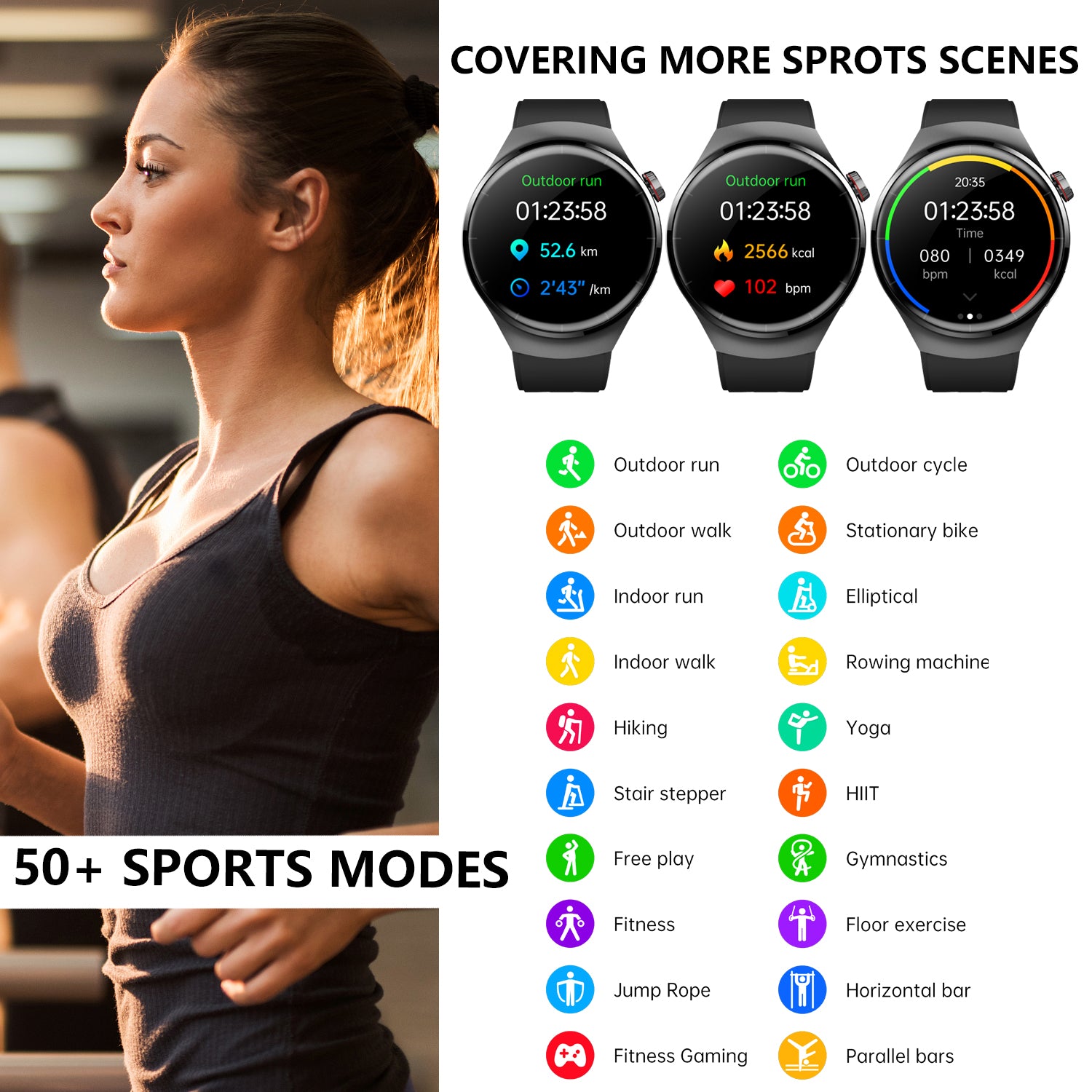 Fashion Smart Watch For Men Women Healthy Mornitoring Ips Screen Fitness Tracker With Bluetooth Call IP67 Waterproof Heart Rate Sleep SpO2 Monitor Pedometer Multiple Sports For Android IOS 5 17333440-527e-45f7-bd5e-bda6ea586c86 Vendor 1