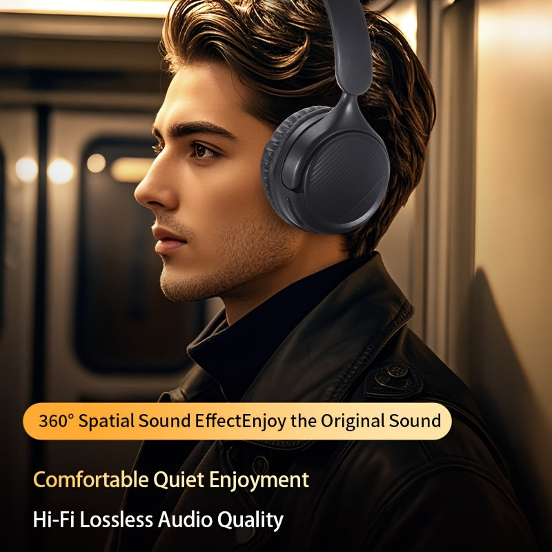 New Retro Wireless Over-ear Wireless Headphones With Microphone, High-quality Gaming Headphones, 30-hour Playback Time, Memory Foam Ear Cups, Button Control, Extendable And Adjustable, Suitable For Tr 5 181adab9-0ad4-4419-85ba-24af6d4bea45 Vendor 1