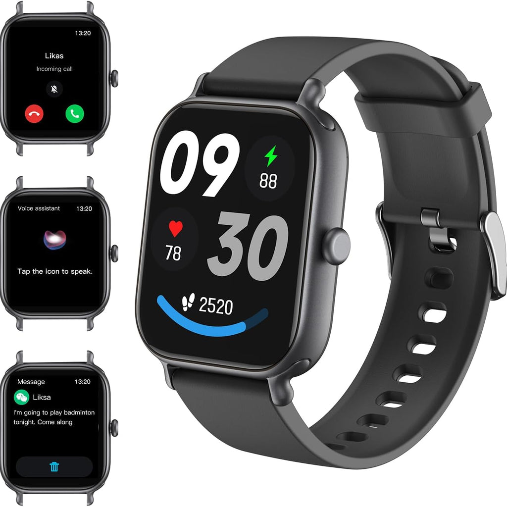 2.0 Inch HD - Fashion Smartwatch Bluetooth Talking, IP68 Showerproof Mental Health Tracker, Anxiety Relief Fitness Tracker Black 5 1932362287562362880_557b859c-e89e-4c01-8474-5b5832f2b649 Vendor 1