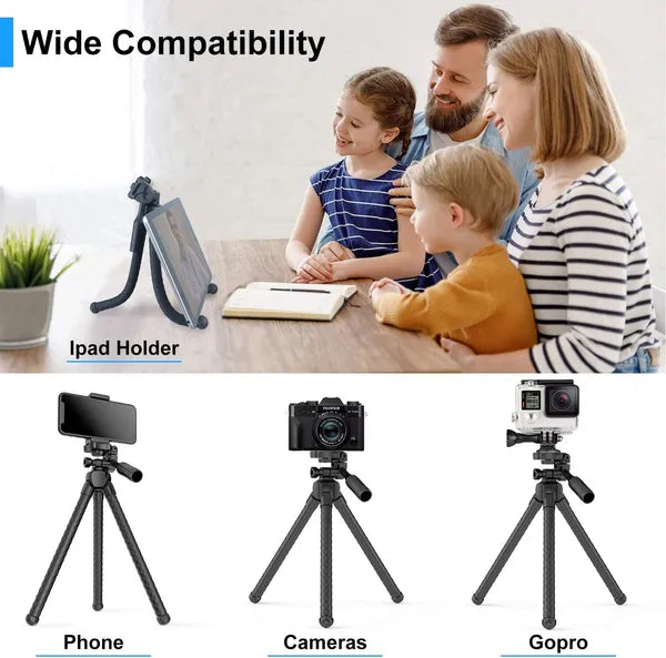 Portable And Adjustable Flexible Phone Tripods Camera Stand Holder With Wireless Remote And Universal Phone Mount 5 1945752095605133312 Vendor 1