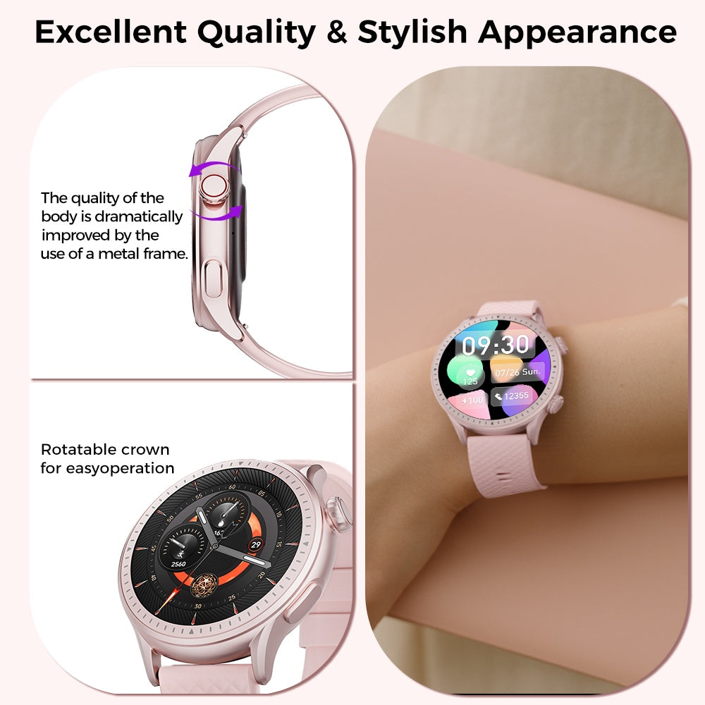 Round Screen Smartwatch, 1.43in HD 3ATM Waterproof, Equipped With Heart Rate Detection, Sleep Monitoring, And Step Tracking,100 Sports Modes Movement Monitor Holiday Gifts Fashion Watches 5 1d6dc32f-d580-432c-8f5f-3d169ed0b2b1 Vendor 1