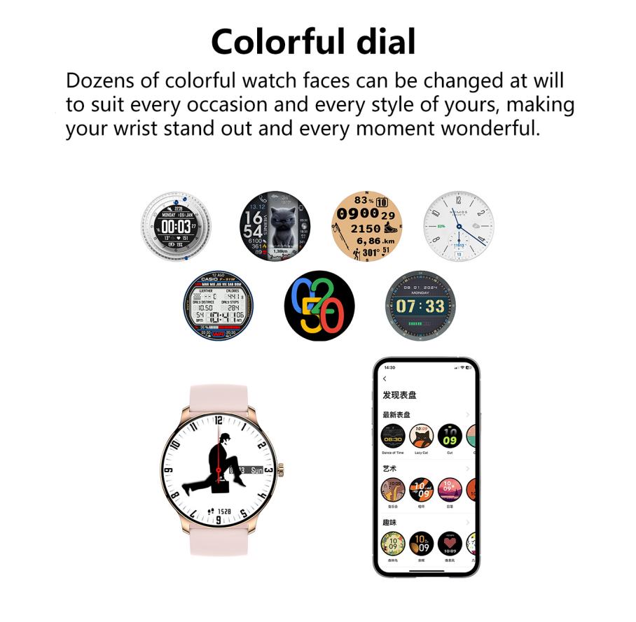 Ultra Slim Smart Watch For Men Women, 1.43 AMOLED Screen Fitness Watches , LP67 Outdoor Watch For Android Ios 5 2db14813-079e-40ab-b691-86866b77d7ec Vendor 1