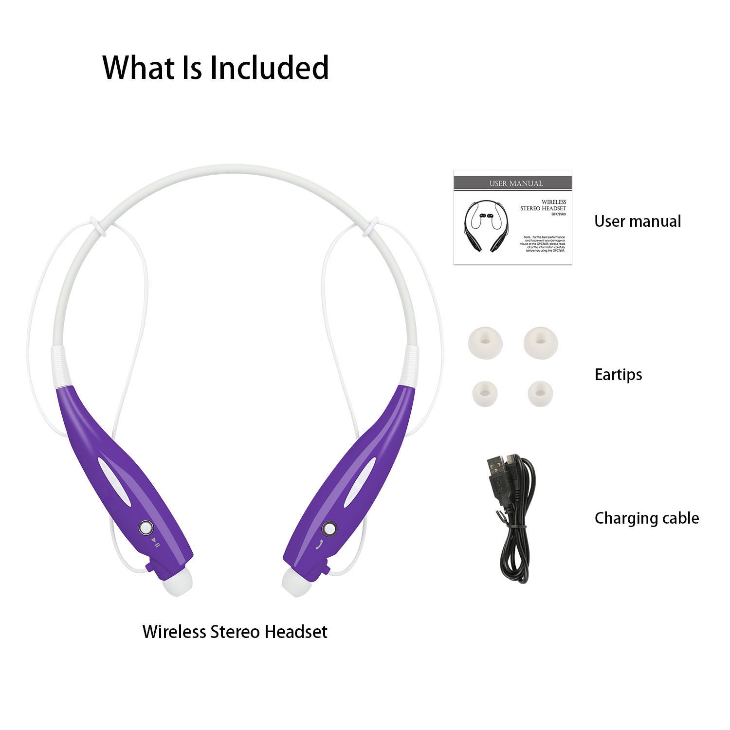 Wireless Stereo Headsets Sport Neckband Headphones In-ear Magnetic IPX4 Waterproof Earbuds With Built-in Mic Call Vibrate Alert Number Broadcast Running Gym 5 2e15bbb3-235d-4a43-8eb1-76e5f53c267f Vendor 1