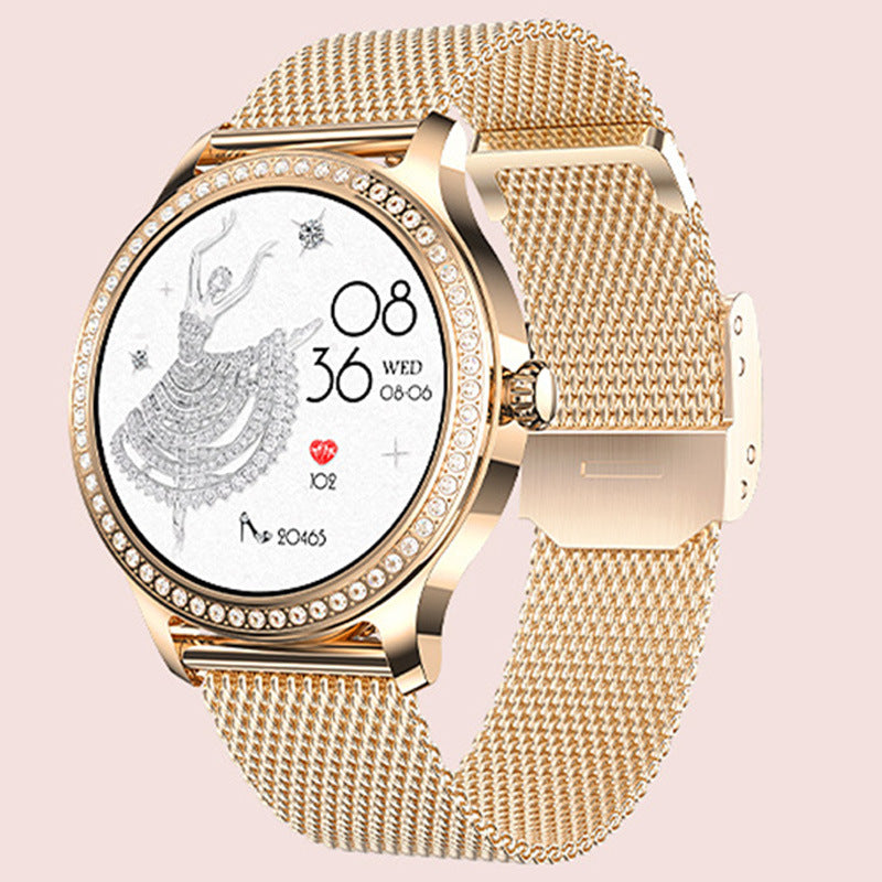Women's Smart Watch Bluetooth Calling Golden Milan Steel 0 48ae9418-ec90-4cd3-ad26-f883129e99bf Vendor 1
