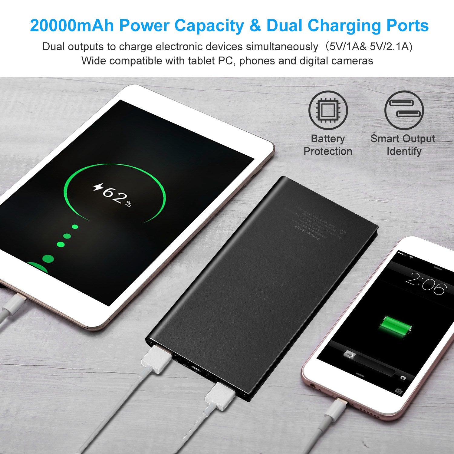 20000mAh Power Bank Ultra-thin External Battery Pack Phone Charger Dual USB Port 5 4ed139f7-1425-49bf-9498-b07564151174 Vendor 1