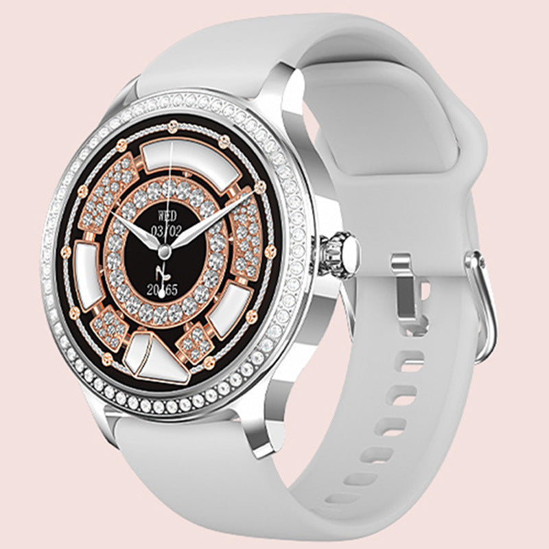 Women's Smart Watch Bluetooth Calling Silver Gray Glue 0 5ca965ae-c055-4507-a404-23815cd76fa3 Vendor 1