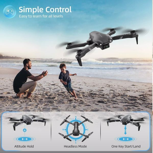 4DRC V13 Remote Control Drone 6K High-definition Dual Camera WiFi FPV Foldable Quadcopter Camera Drone, 2 Batteries, Logistics Randomly Sent By UPS, USPS, FEDEX 5 605dab01-19ee-4250-91c0-f1ecd5182697 Vendor 1