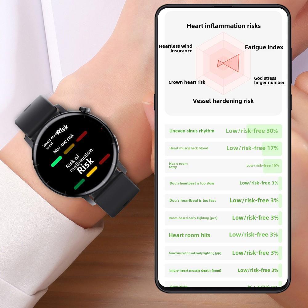 Smart Watch Non-Invasive Blood Glucose Body Temperature Blood Pressure Blood Oxygen Automatic Measurement ECG Ppg Blood Lipid Health Manager 5 6502e97f-5b1a-4381-a675-8799a981a5c6 Vendor 1