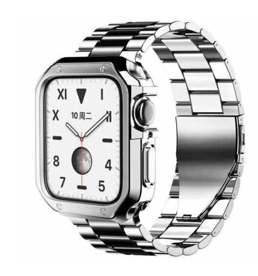 Stainless Steel For Watch IWatch Band SilverBlack 5 667b17bd-23b3-45da-886e-c279a10441b2 Vendor 1