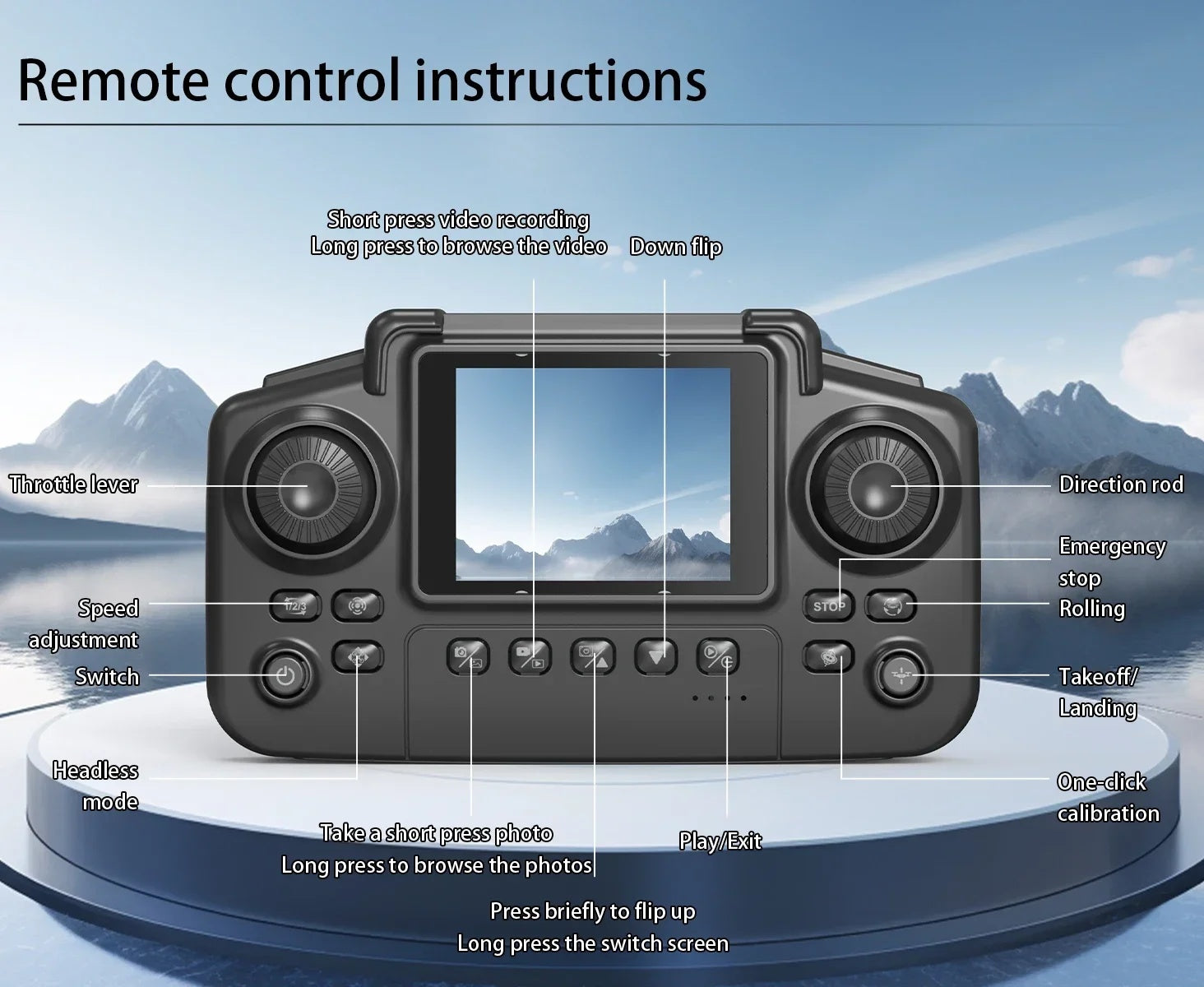 E88 Pro Mini Drone With Screen Control 4K Dual Camera Optical Flow Positioning LED Lighting Remote Control 5 6b4cc892-9b1f-48b3-915d-f426041d1431 Vendor 1
