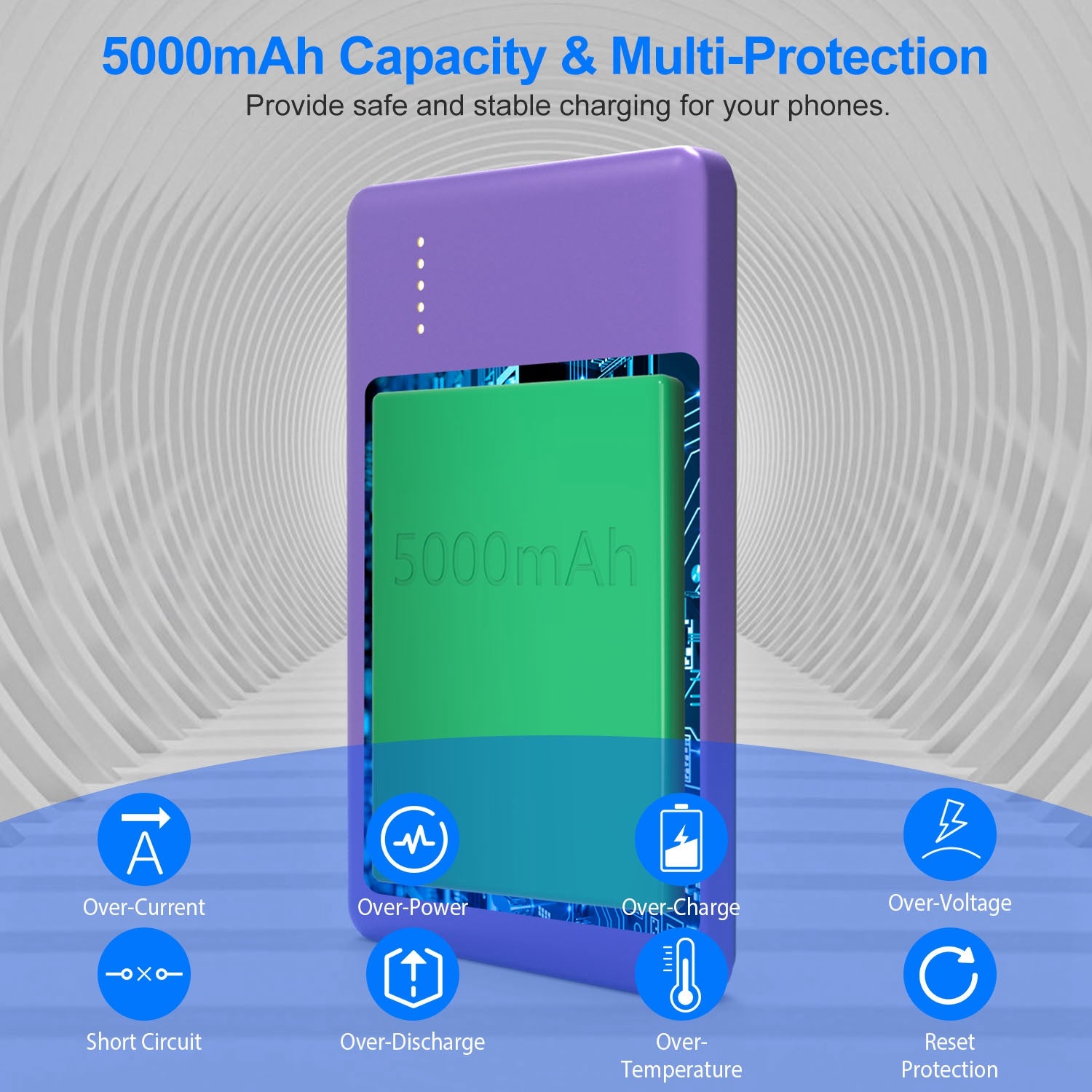 2 In 1 5000mAh 8MM Slim MagSafe Wireless Power Bank PD20W Magnetic Fast Charger Portable Phone Charger Fit For IOS Phone 15 14 13 12 Series And More 5 6c61a26a-2763-422b-931e-938c05655910 Vendor 1
