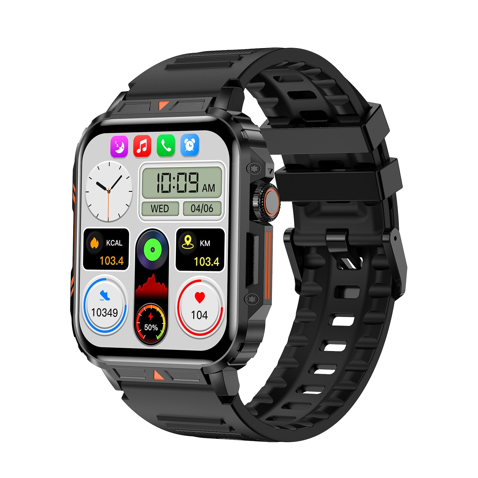 L81 Outdoor Sports Square Smartwatch Answer Call Big Battery Fitness Tracker Waterproof Smartwatch Men For IOS Android Black 5 715475f2-9087-43ee-a1d1-f8ce1f5c54bb Vendor 1