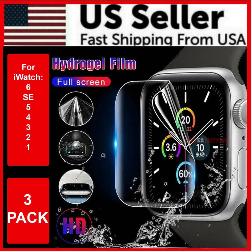 3PC TPU Hydrogel Screen Protector For IWatch Watch 5 72323515-315c-4c1d-b3e4-aa937ca9bcd2 Vendor 1