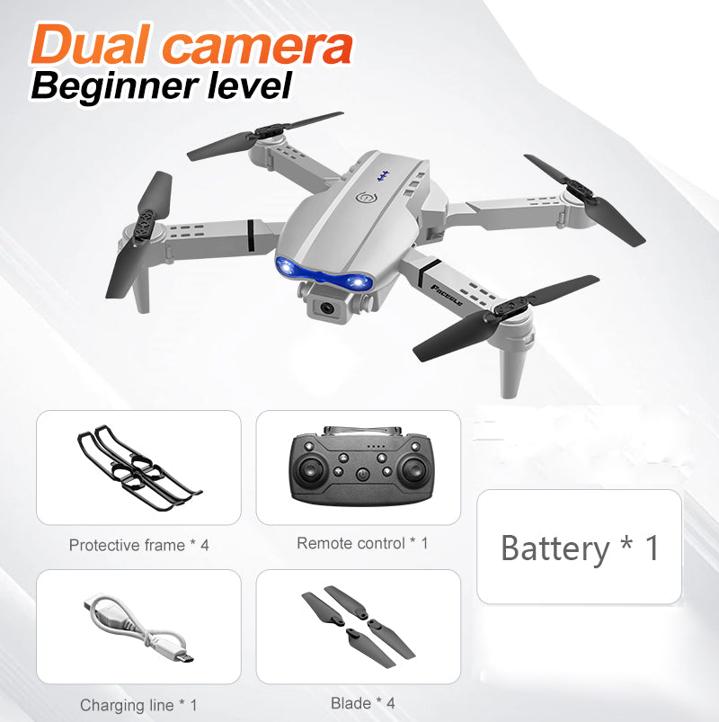 E99 Drone Quadcopter Dual Camera HD Aerial Photography Remote Control Grey 5 896d501f-228d-4661-8804-6c446bbcd340 Vendor 1