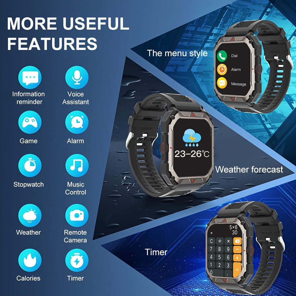 Men S Smart Watch Answer,make Calls, Wireless Calling Sports Smartwatch Fitness Tracker, With Multiple Sport Modes, Step Counter, Alarm, Compatible With IPhone And Android Phones 5 908505c0-7330-411f-8064-21505116aca1 Vendor 1