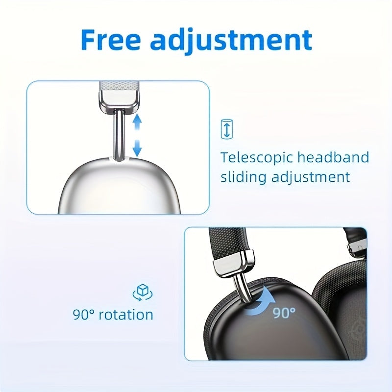 This Bluetooth Headset With A Microphone Offers A 40-hour Playback Time. It Is Retractable, Has High-quality Sound, And Features Soft Memory Ear Cups With Button Control. It Is Suitable For Music 5 93ceaa3f-a40f-4d01-ad29-4a8e8a7f9882 Vendor 1