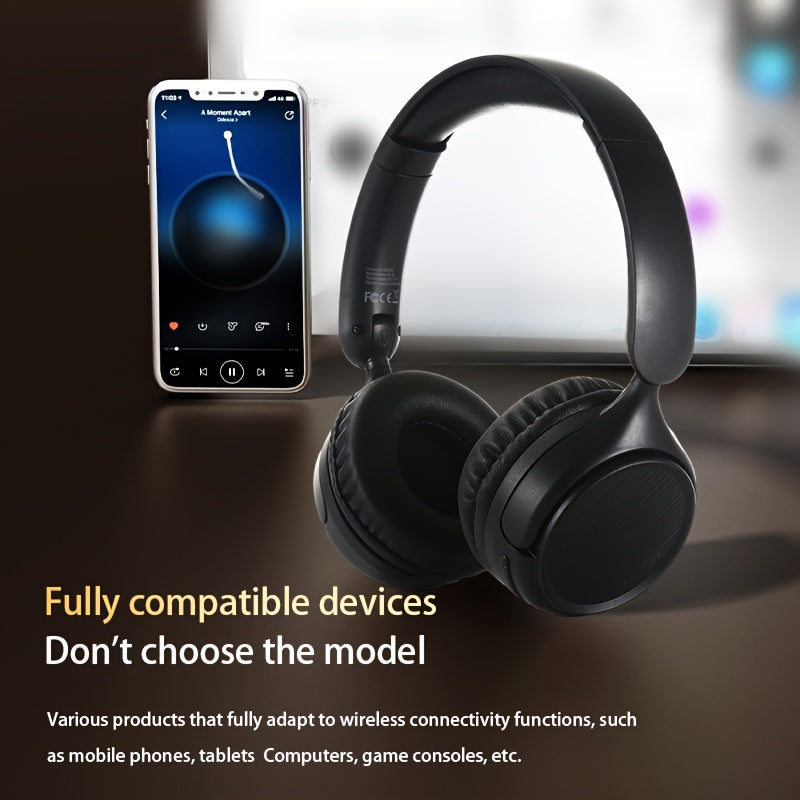 New Retro Wireless Over-ear Wireless Headphones With Microphone, High-quality Gaming Headphones, 30-hour Playback Time, Memory Foam Ear Cups, Button Control, Extendable And Adjustable, Suitable For Tr 5 983ad106-1eb2-4721-a8f5-367282632729 Vendor 1