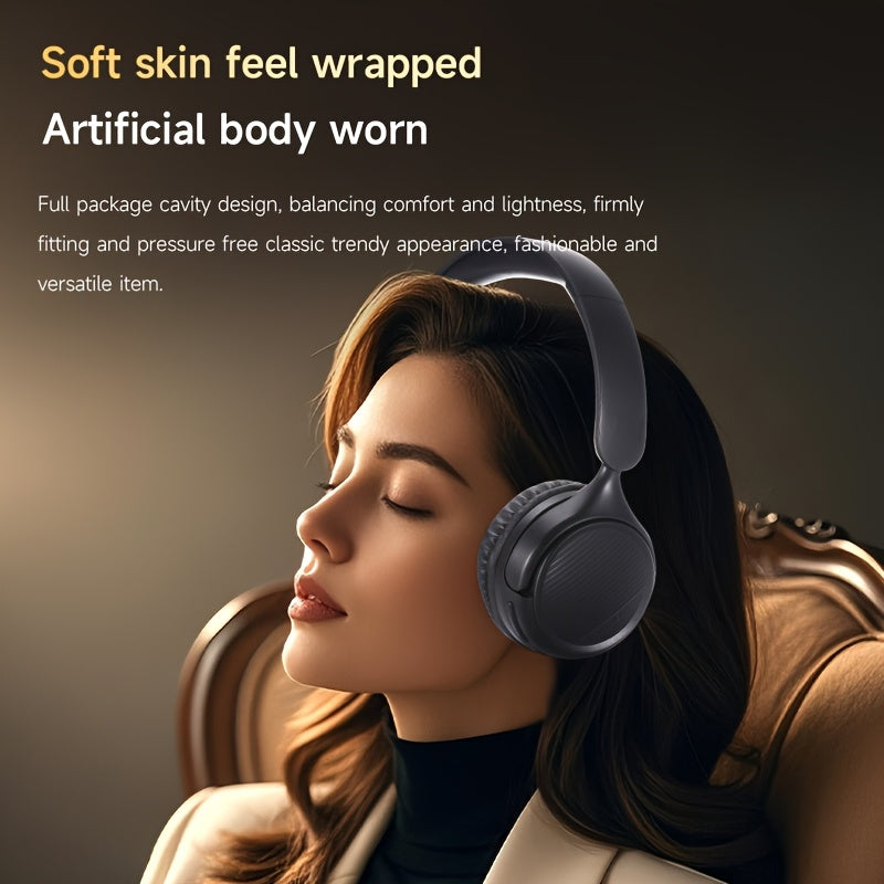 New Retro Wireless Over-ear Wireless Headphones With Microphone, High-quality Gaming Headphones, 30-hour Playback Time, Memory Foam Ear Cups, Button Control, Extendable And Adjustable, Suitable For Tr 5 9b6924a0-4436-4979-95a5-2e76c022b583 Vendor 1