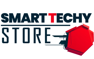 Logo of Smart Techy Store with a red box icon on a white background
