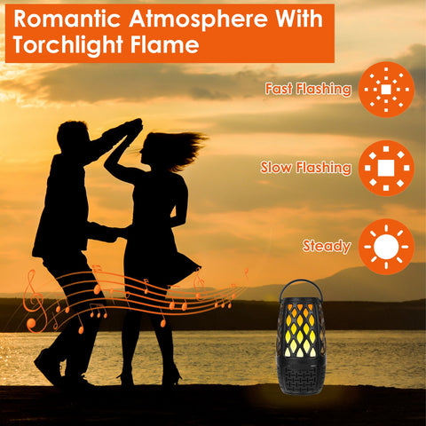 1Pc 4 In 1 Wireless 5.3 Outdoor Speaker IPX5 Waterproof Patio Speaker LED Flame Speaker With 3 Flame Light Modes Hook Stake Wall Mount Holder Sync Up To 1,00 Speakers 5 ab6fd27f-dcee-48ae-8092-77a8d873c971 Vendor 1
