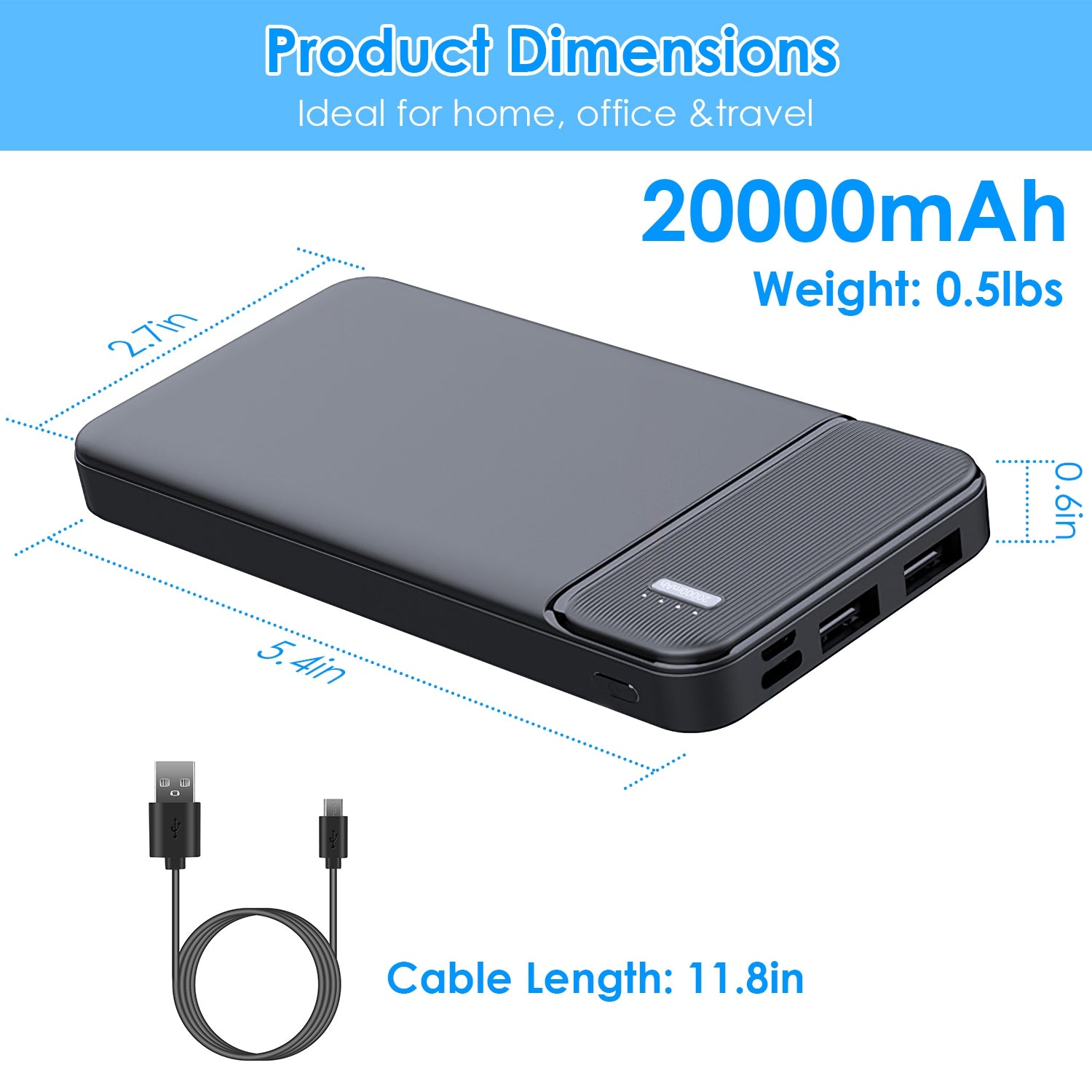 1Pc 30000mAh 20000mAh 1W MAh Fast Charging Power Bank With 1 USB Cable Fit For IOS Phone 15 14 13 And More 5 a4af65d1-ffad-4e23-bf6d-a6306b4746a6 Vendor 1
