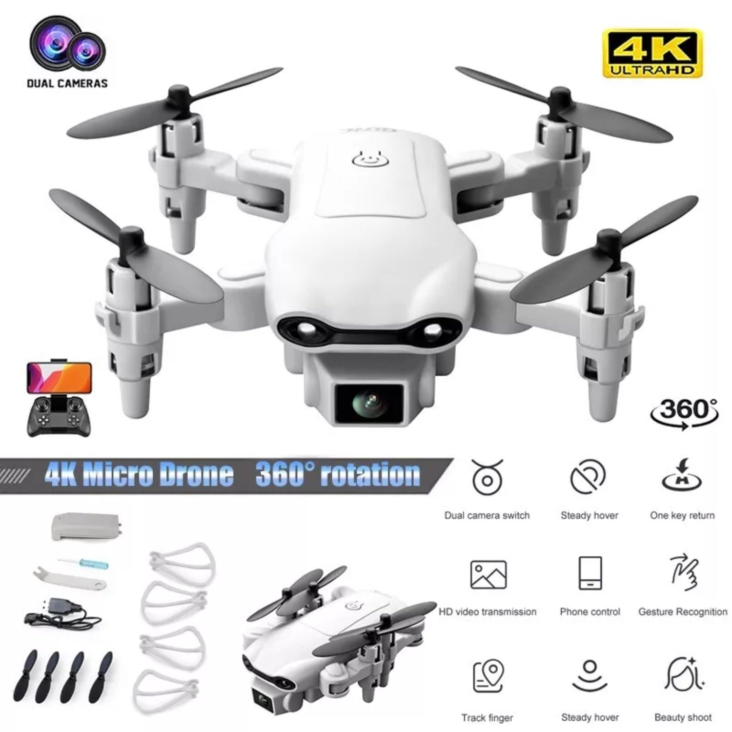 V9 Mini Drone For Kids Adults 720P HD FPV Camera, Foldable RC Quadcopter For Boys Girls With Altitude Hold, Headless Mode,Logistics Is Randomly Sent By UPS,USPS,FEDEX,Amazon Logistics. 5 a8bb3b8e-b4ce-4c0d-8d7a-5b008e4c746b Vendor 1