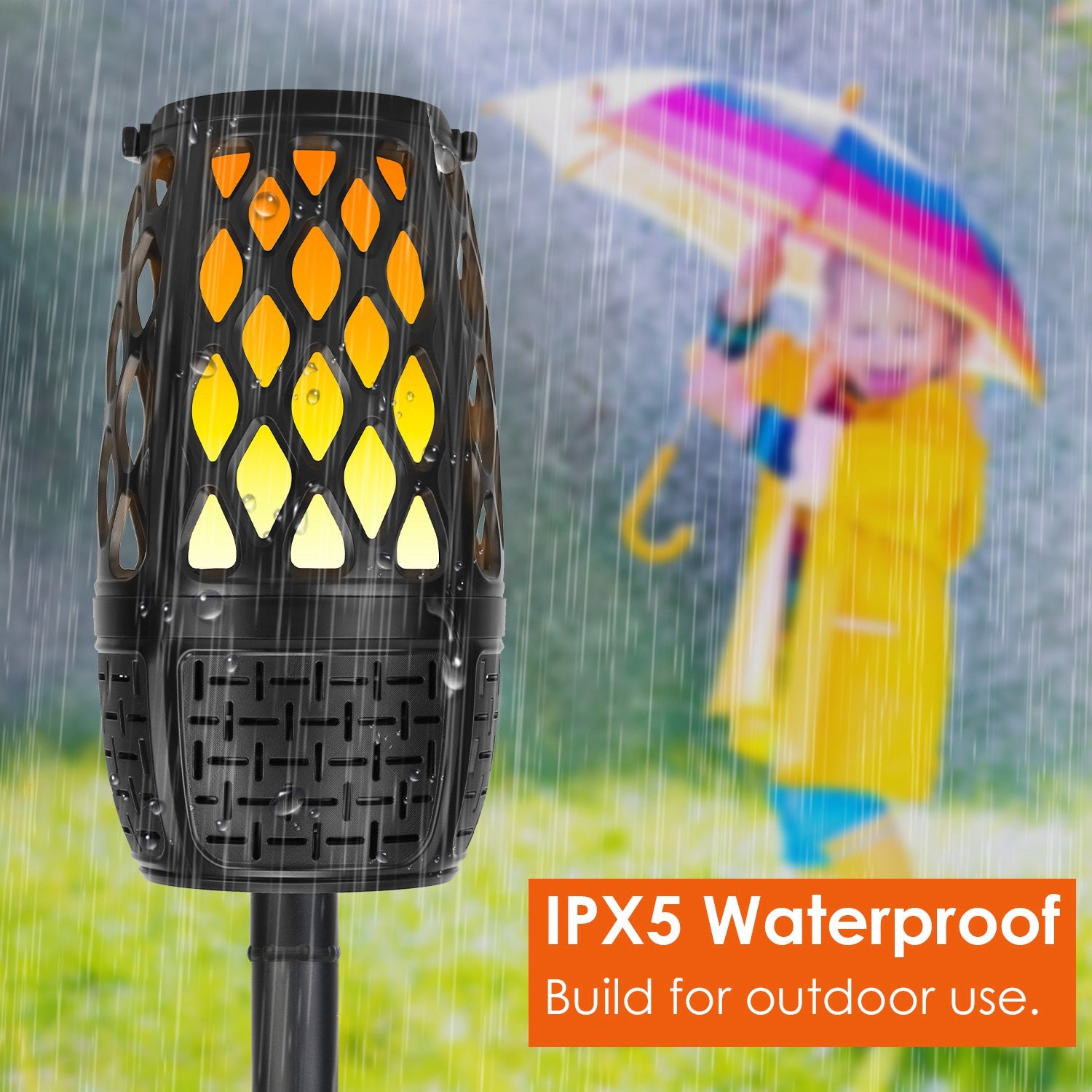 1Pc 4 In 1 Wireless 5.3 Outdoor Speaker IPX5 Waterproof Patio Speaker LED Flame Speaker With 3 Flame Light Modes Hook Stake Wall Mount Holder Sync Up To 1,00 Speakers 5 abfd50b8-54ac-4042-b06d-3a03098ef21d Vendor 1