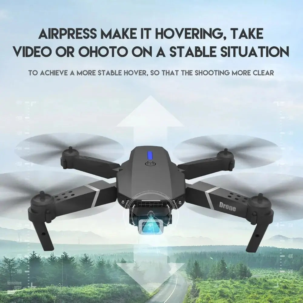 E88 Pro Mini Drone With Screen Control 4K Dual Camera Optical Flow Positioning LED Lighting Remote Control 5 ac99e607-5e48-4dfd-95c8-8b5b8e276b7e Vendor 1