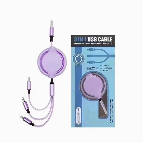 Three-in-one Mobile Phone Data Cable, Free Switching Of Interfaces, Multi-device Charging Is Super Convenient. 5 0643e80a-cfca-45ae-bf1b-29eb2880ce0f Vendor 1