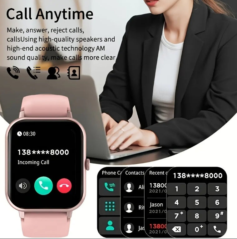ZL54CJ Square Smartwatch Women BT Call Heart Rate Sport Mode Fitness Tracker Waterproof Smart Watch Men For IOS Android 5 c0d98e6f-0eee-4b19-be9e-63708bbe68d0 Vendor 1