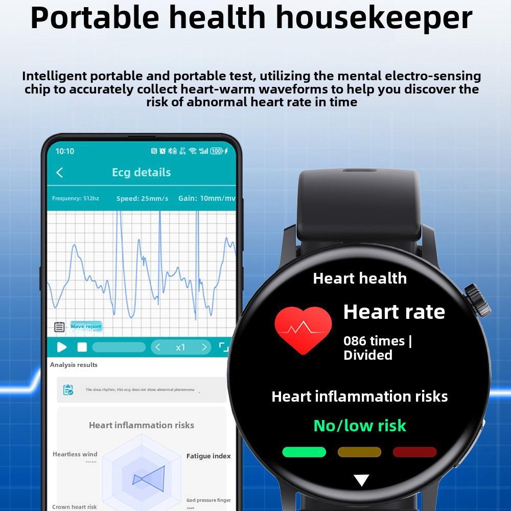 Smart Watch Non-Invasive Blood Glucose Body Temperature Blood Pressure Blood Oxygen Automatic Measurement ECG Ppg Blood Lipid Health Manager 5 cfa8c77e-08a8-44ca-9b70-bd75b583174a Vendor 1