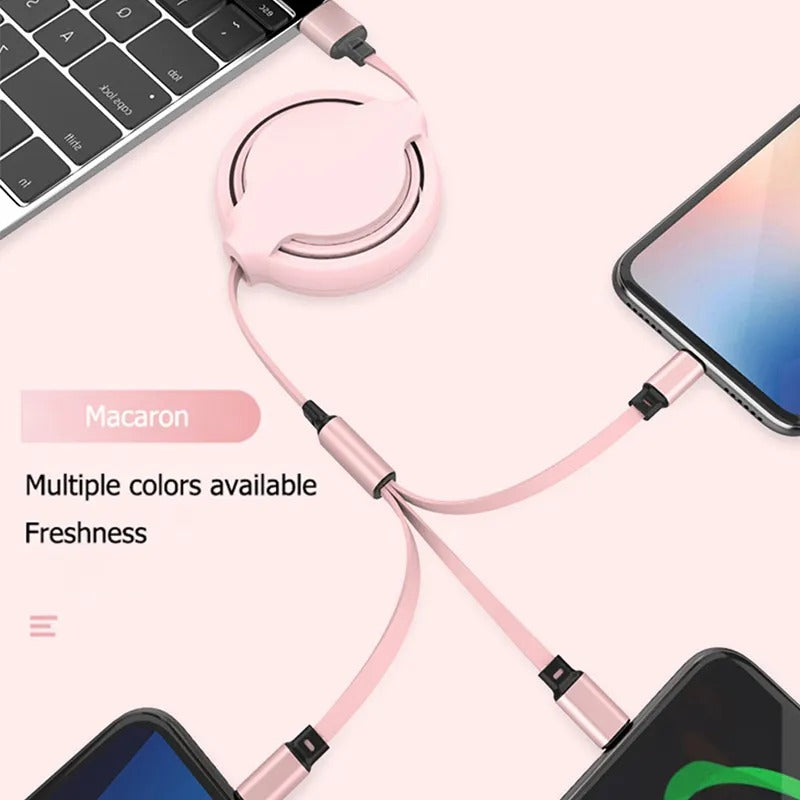 Three-in-one Mobile Phone Data Cable, Free Switching Of Interfaces, Multi-device Charging Is Super Convenient. 5 f4686e92-297e-4e91-916d-395aebf23f7e Vendor 1