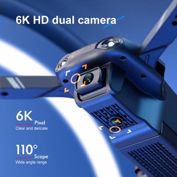 4DRC V13 Remote Control Drone 6K High-definition Dual Camera WiFi FPV Foldable Quadcopter Camera Drone, 2 Batteries, Logistics Randomly Sent By UPS, USPS, FEDEX 5 f76bba8e-888c-46b9-9a2b-f7966401c239 Vendor 1
